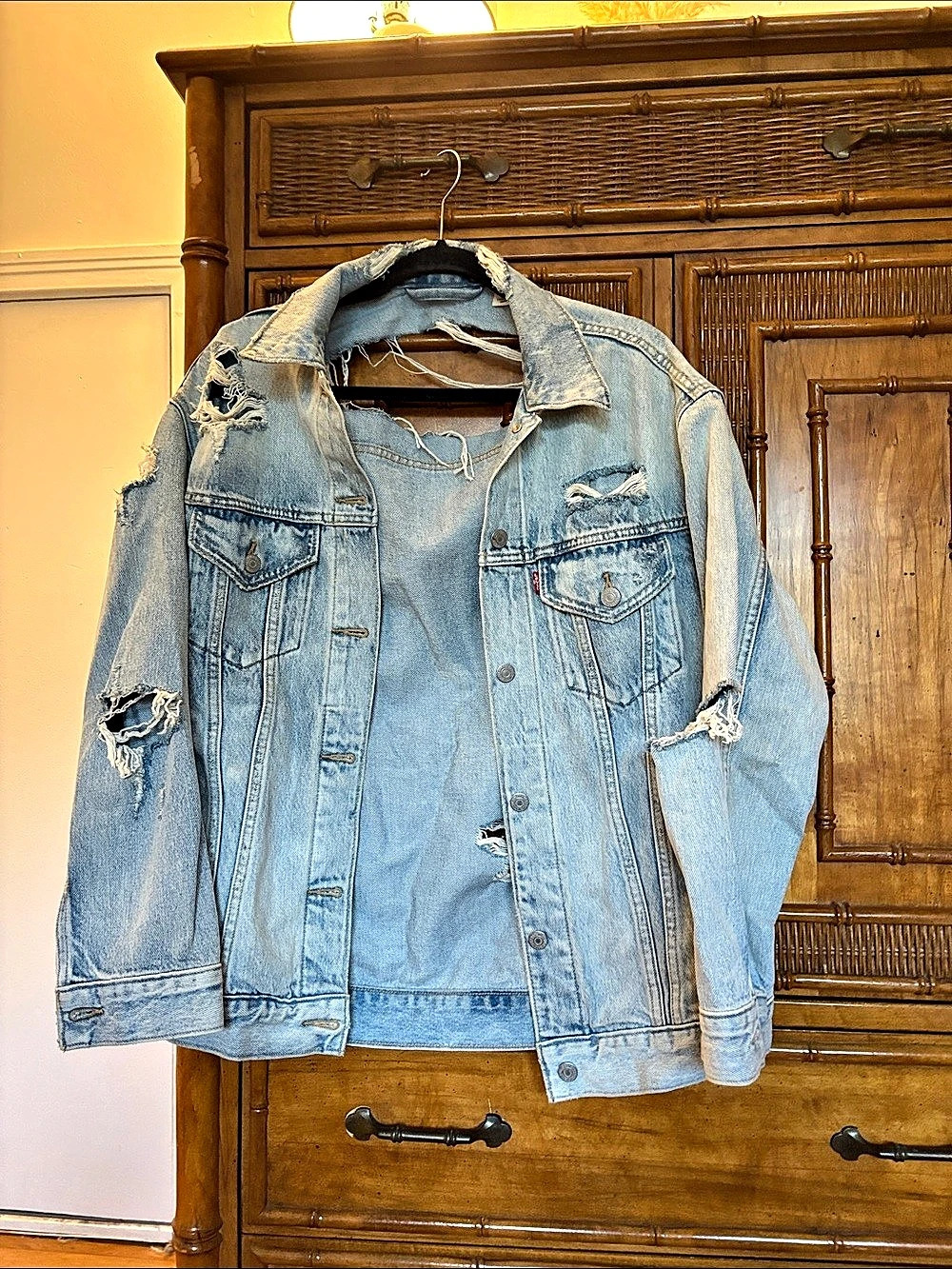 Levi's oversized jean jacket  Blue XS